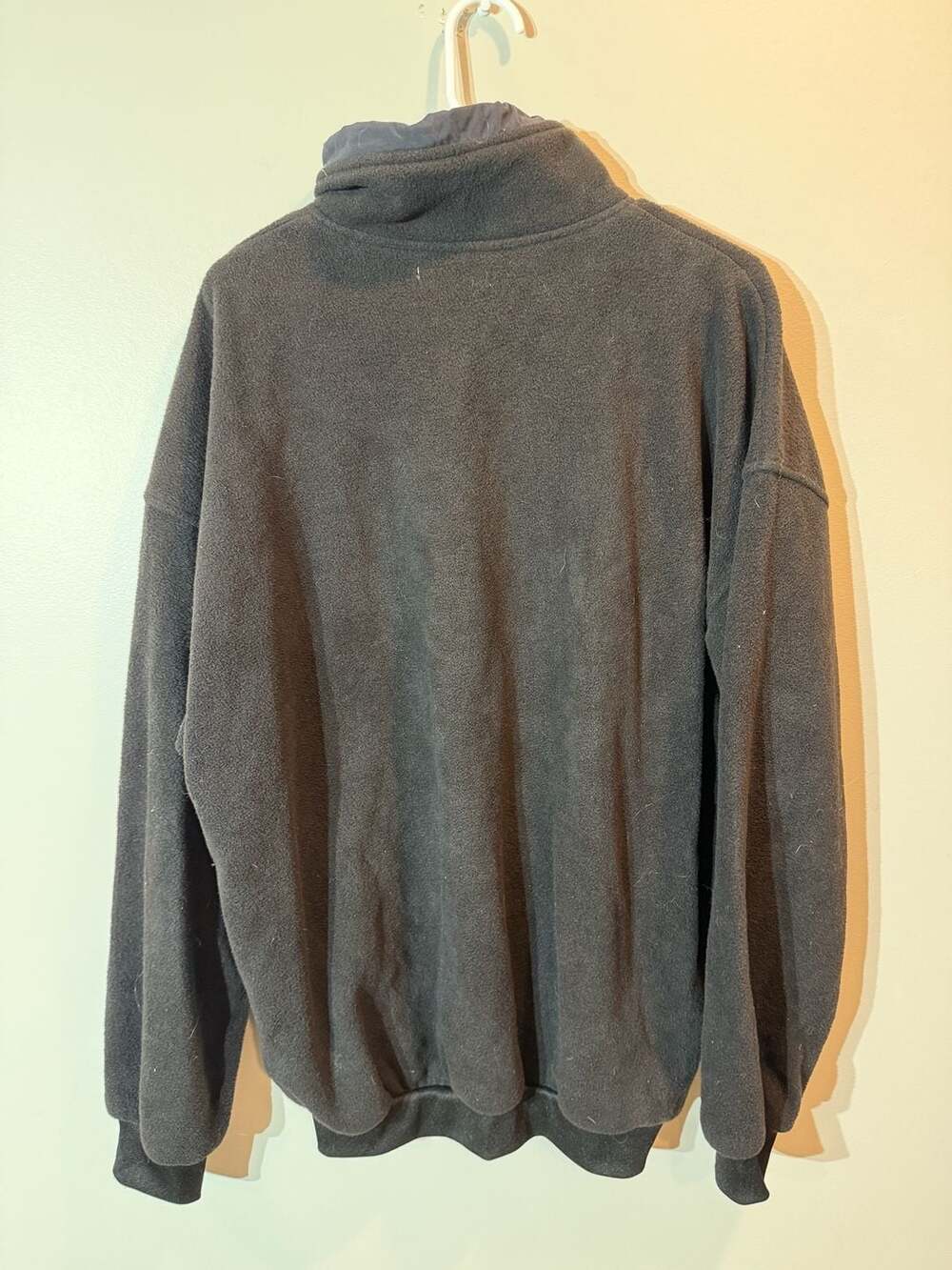 Vintage First USA Pittsburgh Penguins Quarter-Zip Black Fleece Pullover